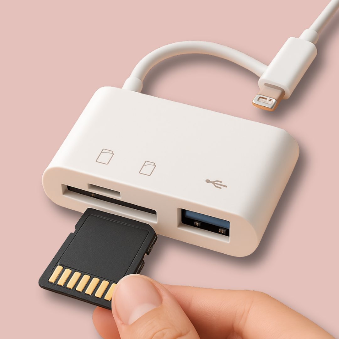 מתאם כרטיס זיכרון לפלאפון - מעביר תמונות